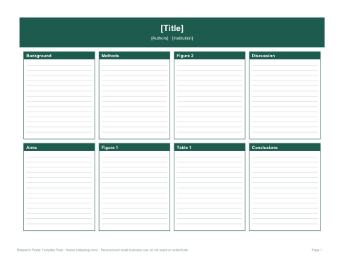 Preview of the first page of Landscape 4-column poster