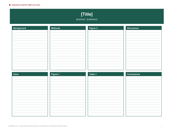 Preview of Landscape 4-Column Research Poster Template